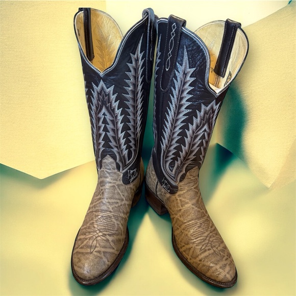 George Straight signed Authentic Elephant Boots by Tony Lama - Picture 6 of 16